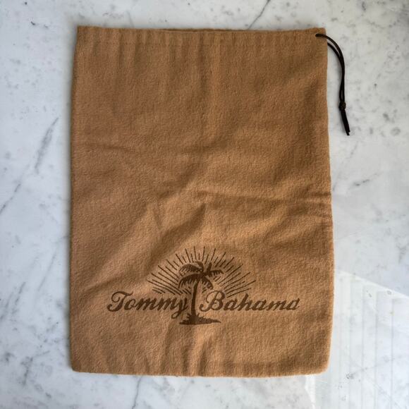 Tommy Bahama Brown Drawstring Dust Bag Logo Pouch - Picture 1 of 4